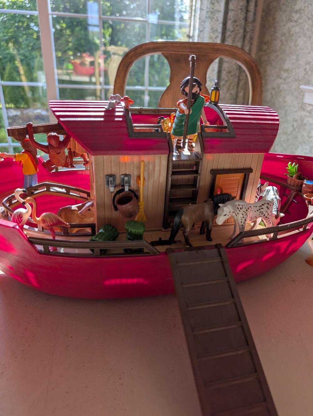 Brand New Cond Playmobil Noah's Ark With All Pieces Including Additional Animals